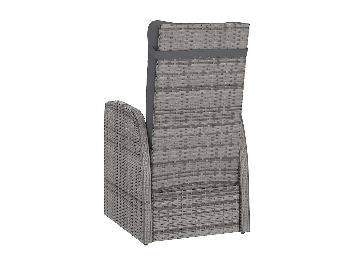 9-tlg. Garten-Essgruppe mit Kissen Poly Rattan Grau