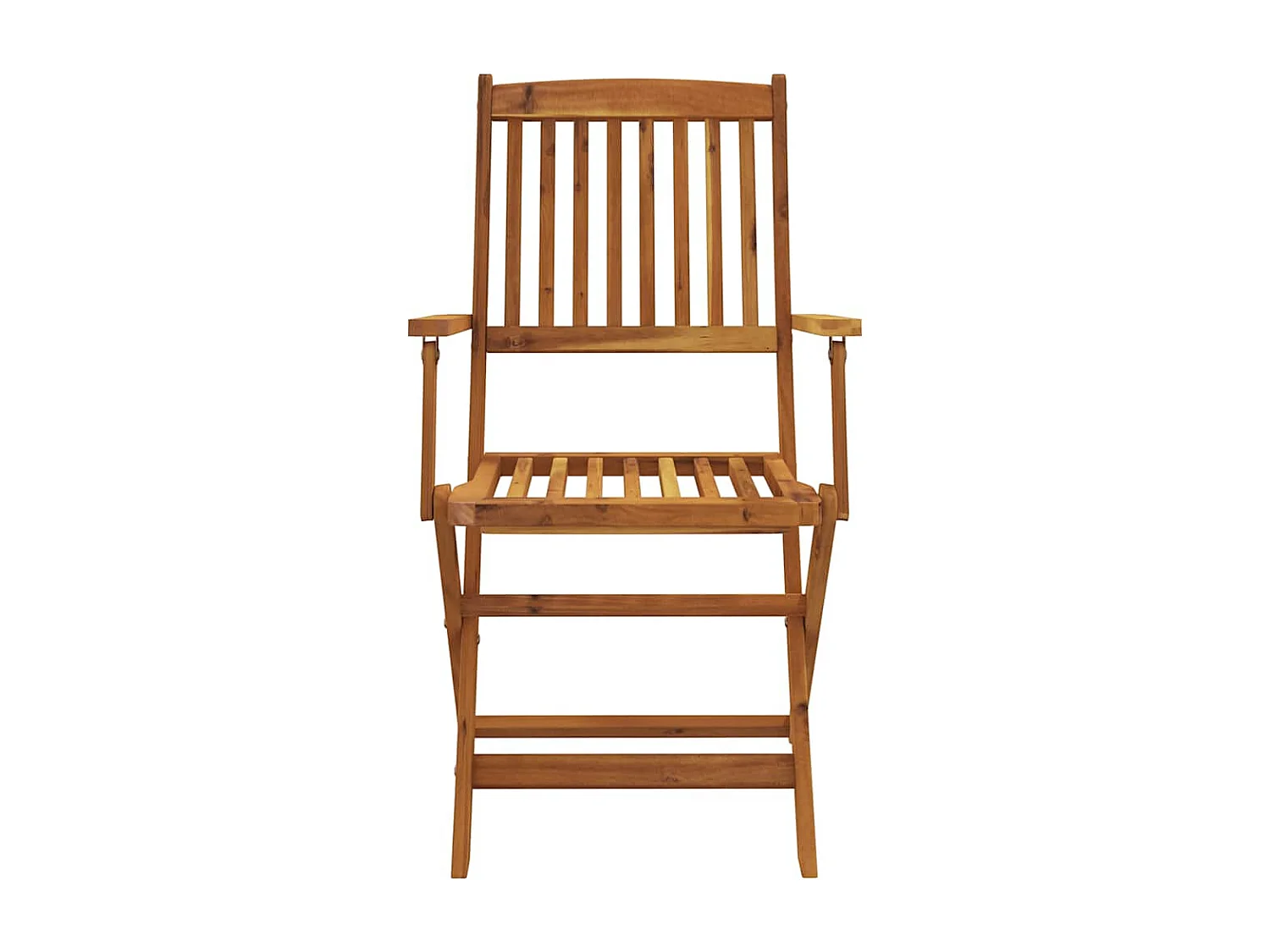 Ensemble à manger d'extérieur pliable 9pcs Bois d'acacia solide