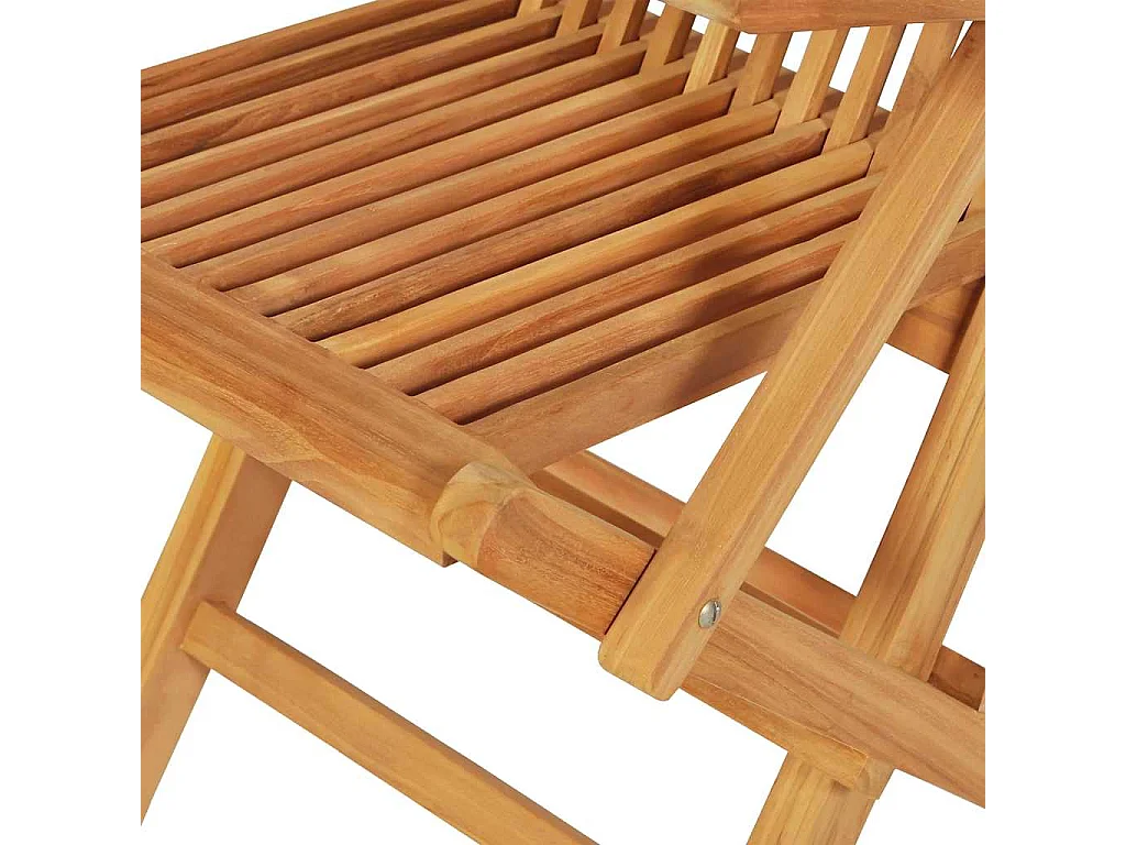 Ensemble à manger d'extérieur 7 pcs Bois de teck solide