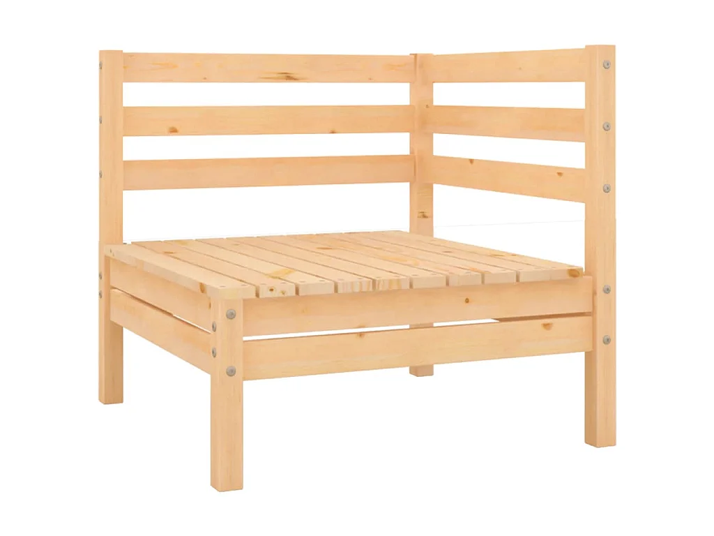 5-tlg. Garten-Lounge-Set Kiefer Massivholz