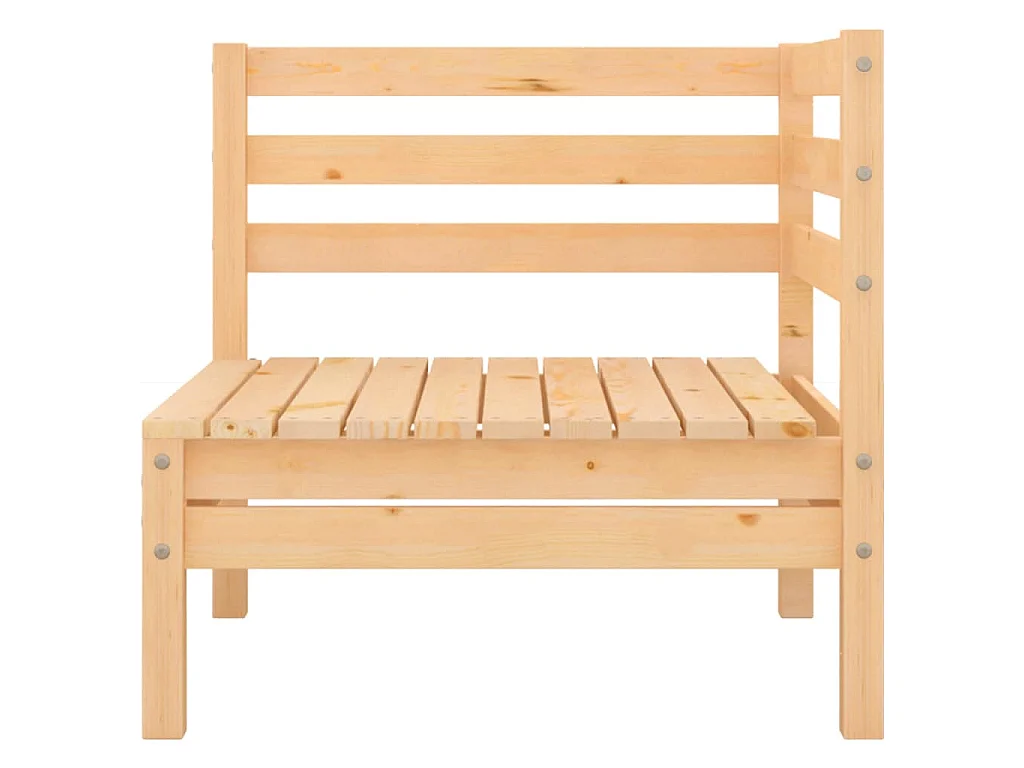 Set Divani da Giardino 5 pz in Legno Massello di Pino