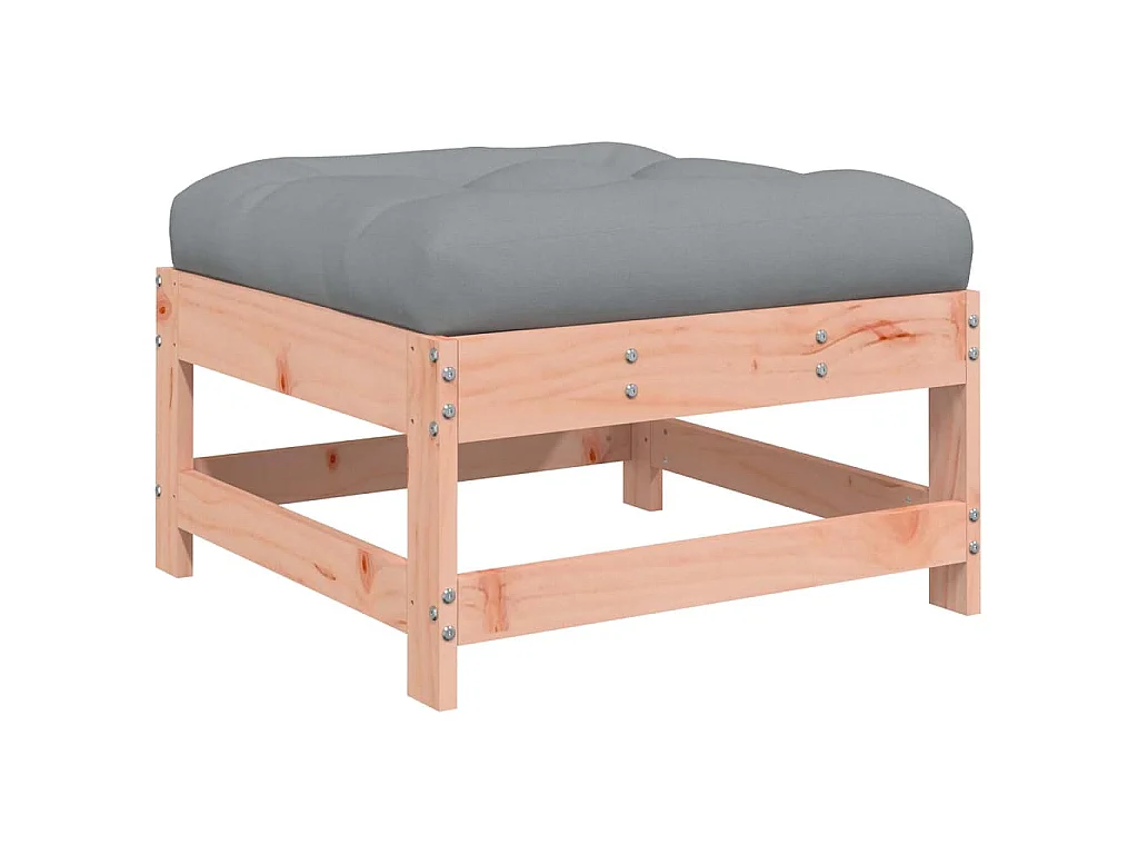 3-tlg. Garten-Lounge-Set mit Kissen Massivholz Douglasie