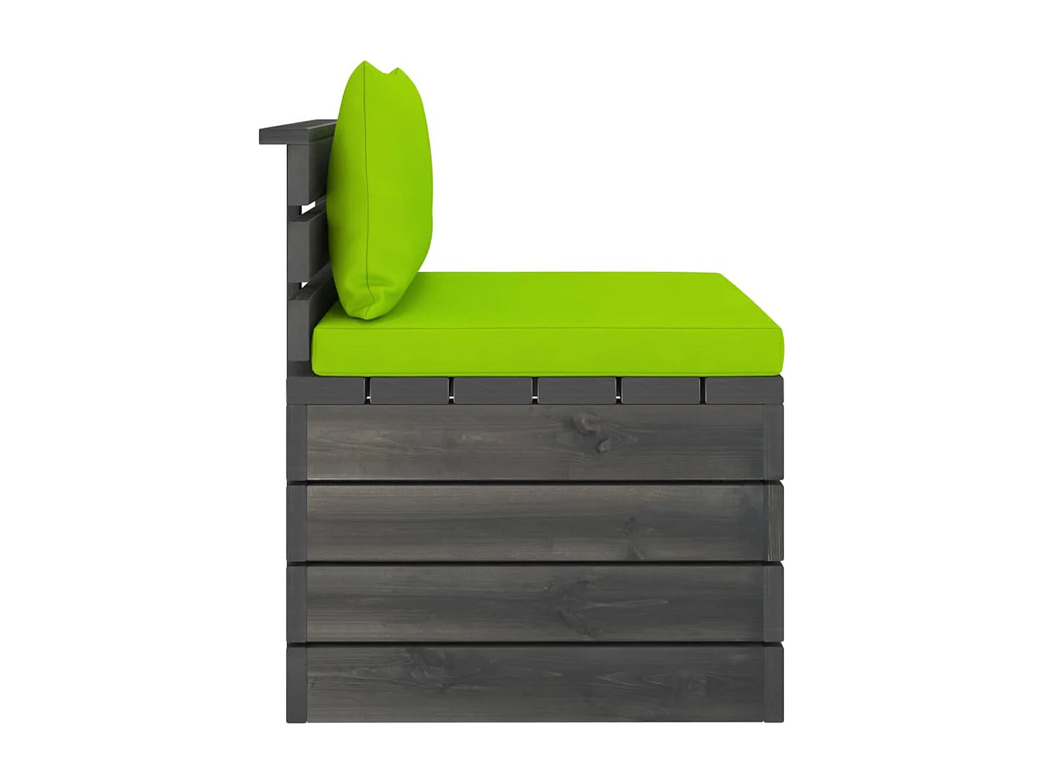 2 pcs conjunto lounge de paletes com almofadões pinho maciço