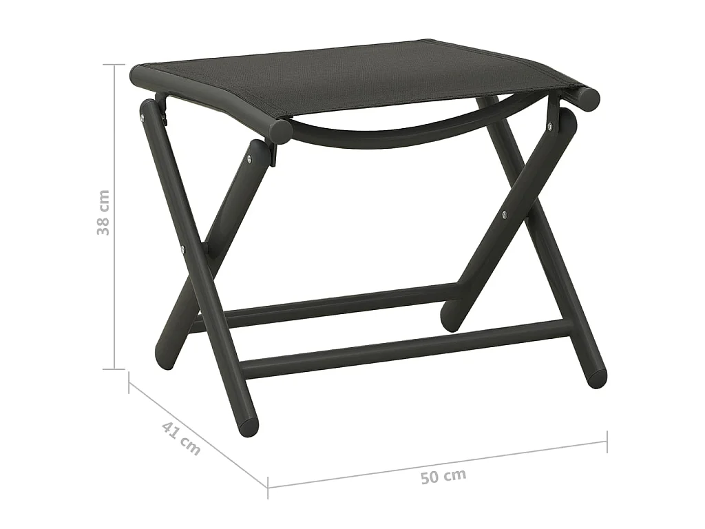 9-tlg. Garten-Lounge-Set Schwarz und Anthrazit