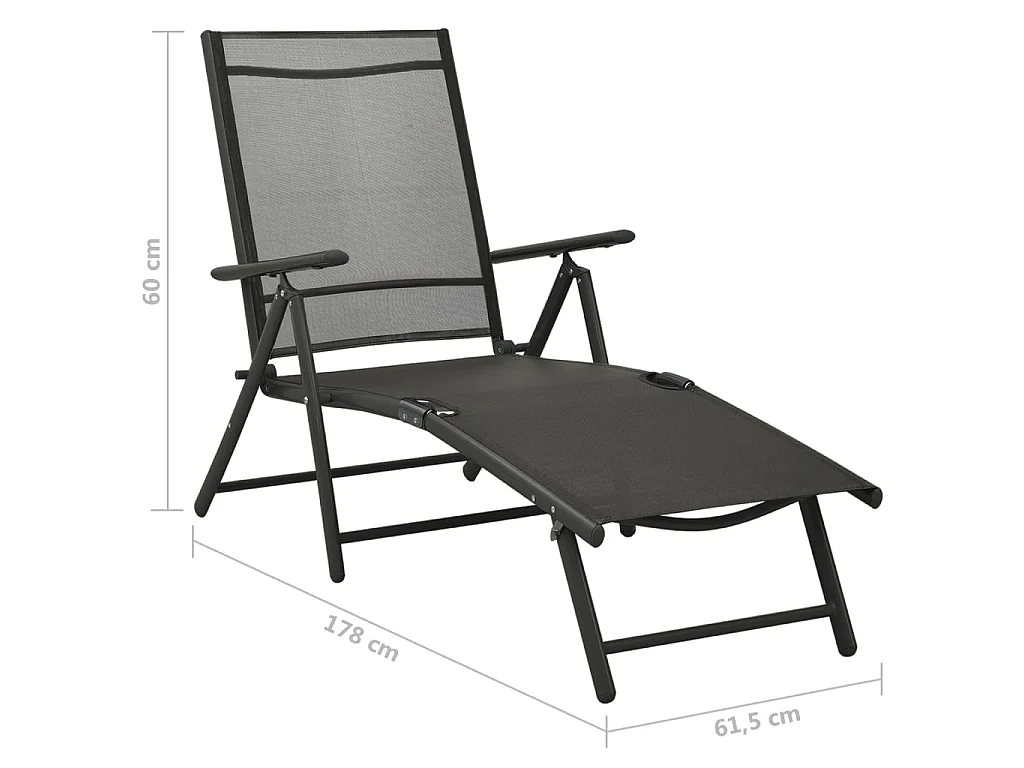 9-tlg. Garten-Lounge-Set Schwarz und Anthrazit