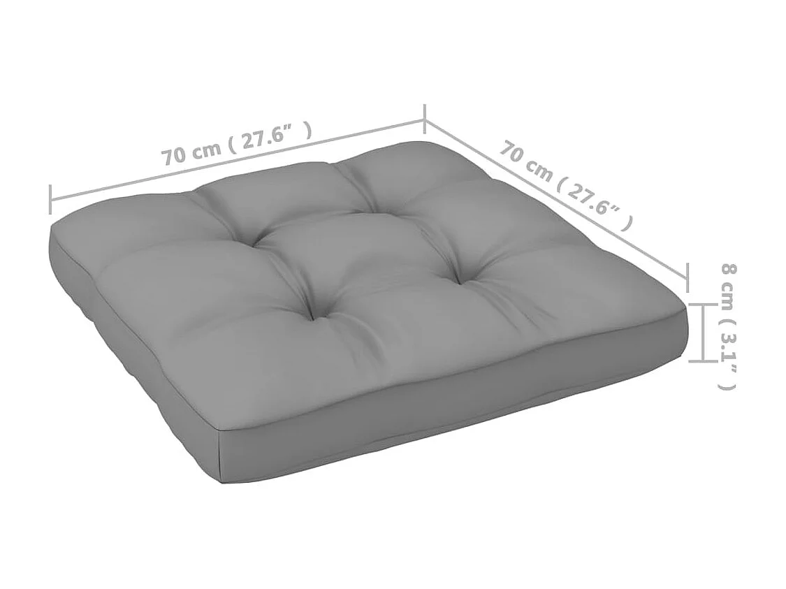 Juego de muebles de jardín 5 pzas y cojines madera maciza pino