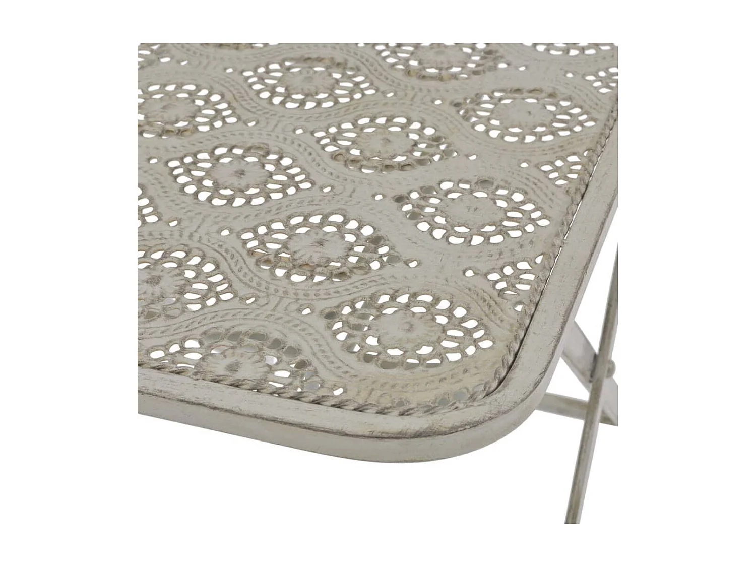 3-delige Bistroset staal grijs