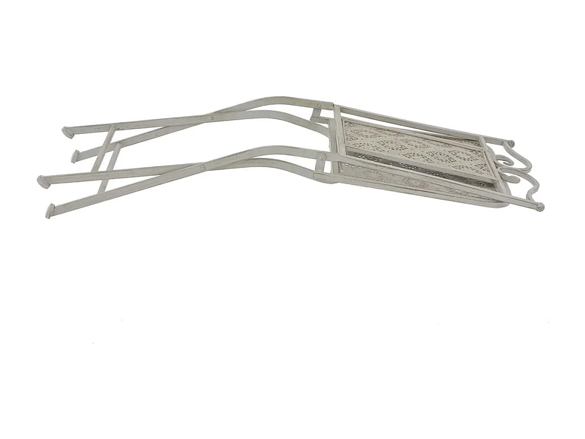 3-delige Bistroset staal grijs