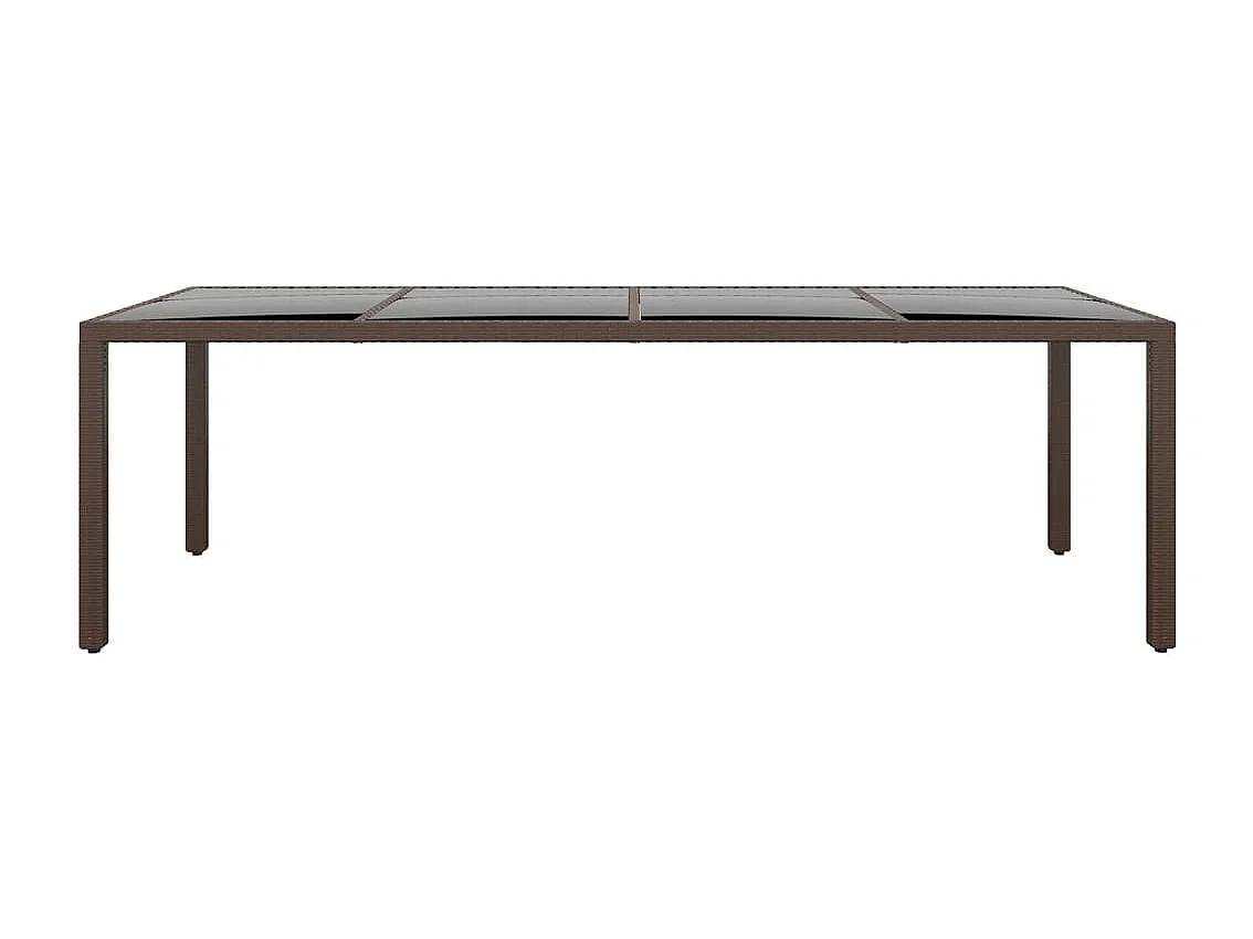 11-delige Tuinset poly rattan bruin