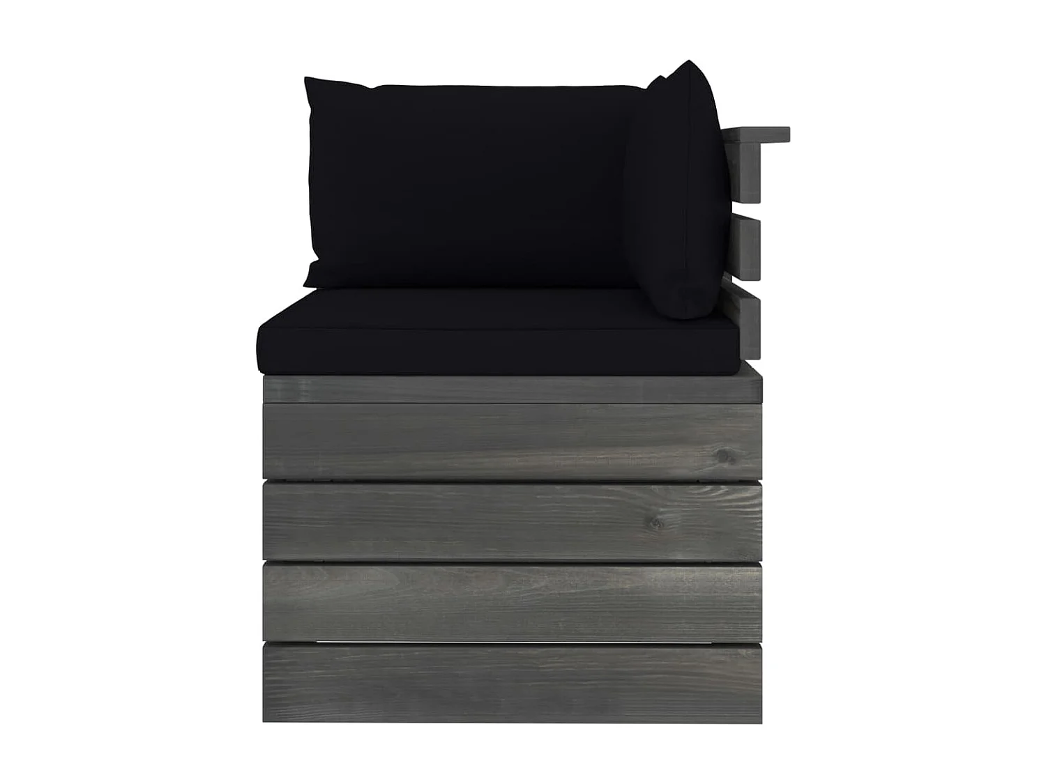 6-tlg. Garten-Sofagarnitur aus Paletten mit Kissen Kiefernholz