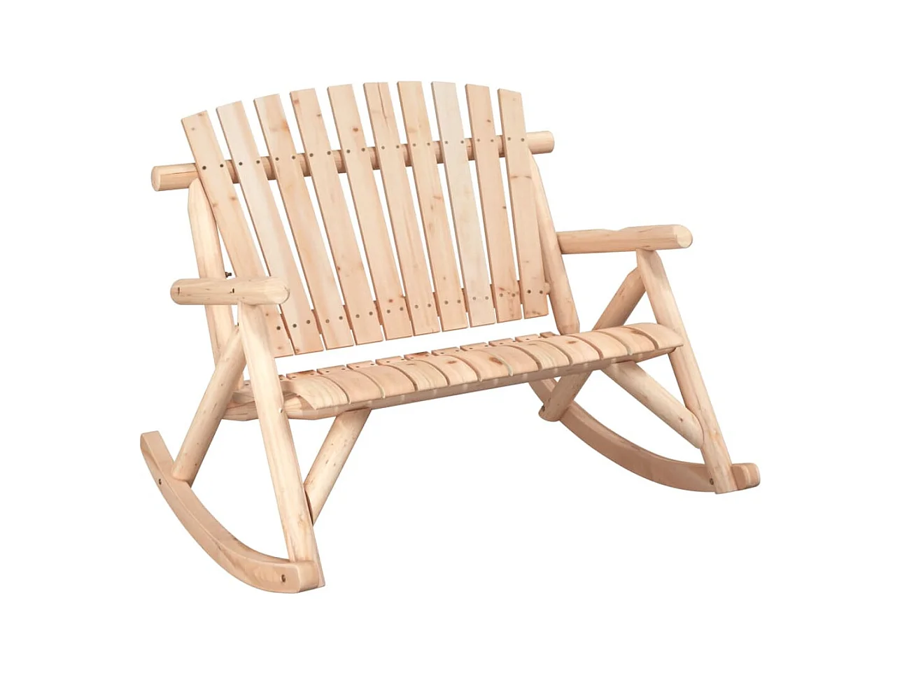 Ensemble de salon de jardin 3 pcs bois massif d'épicéa