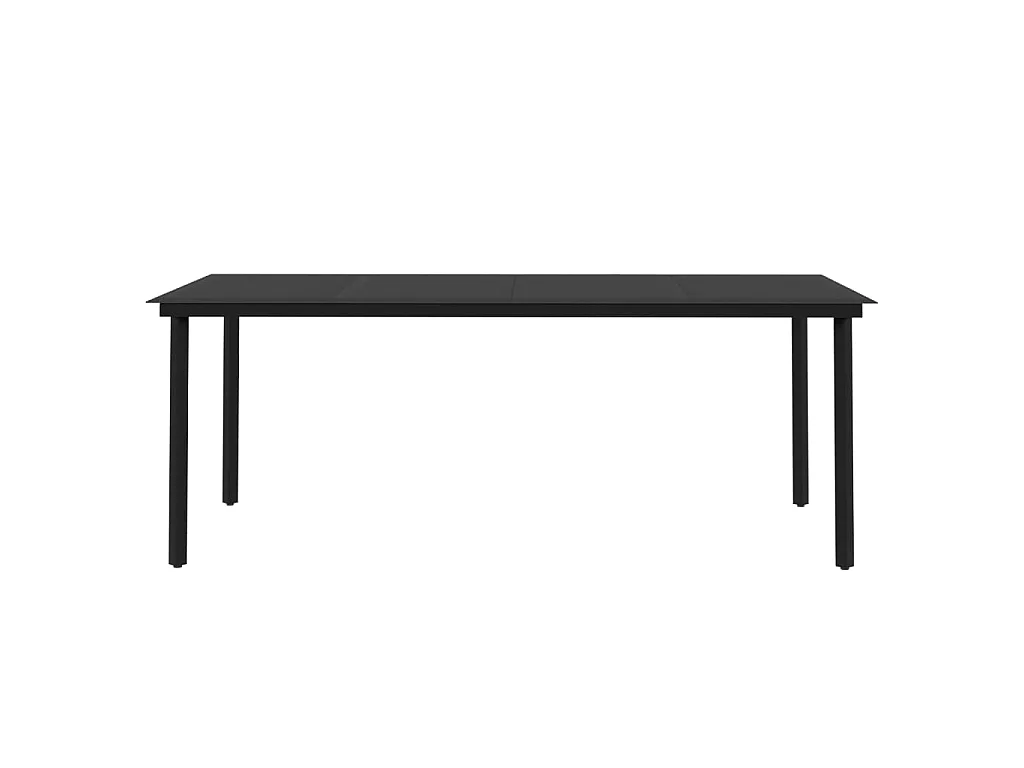 7-delige Tuinset met kussens poly rattan en glas