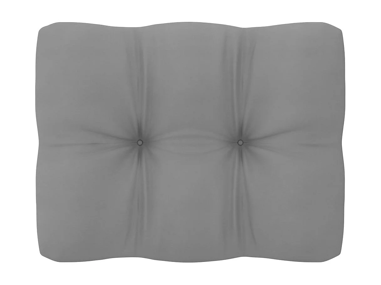 Muebles de jardín 6 piezas con cojines de madera de pino maciza