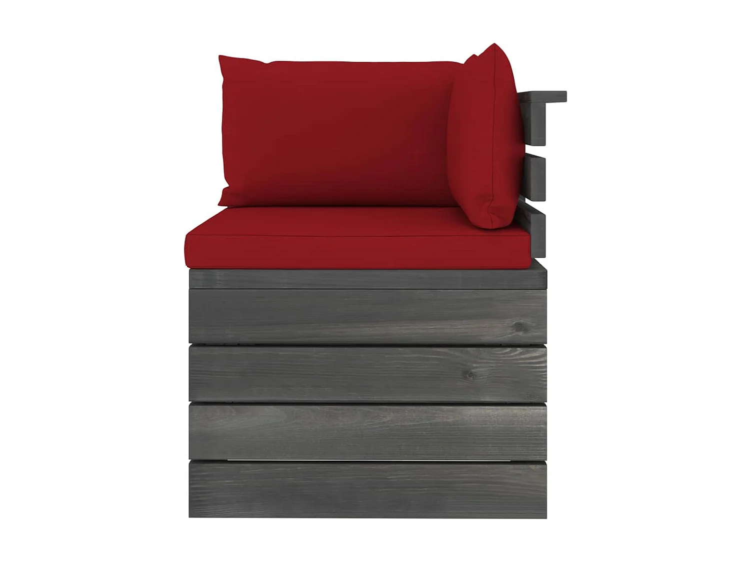 Salon palette de jardin 5 pcs avec coussins Bois de pin massif