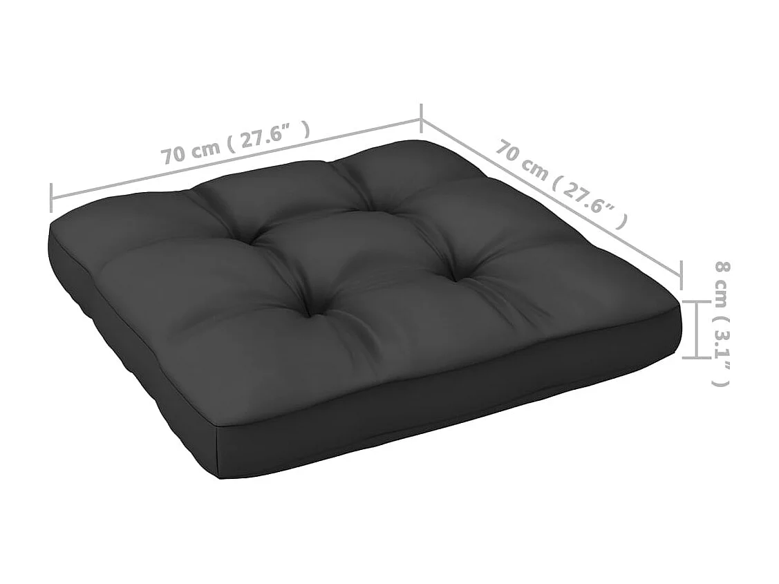 Set Divani da Giardino 3 pz con Cuscini Legno Massello di Pino
