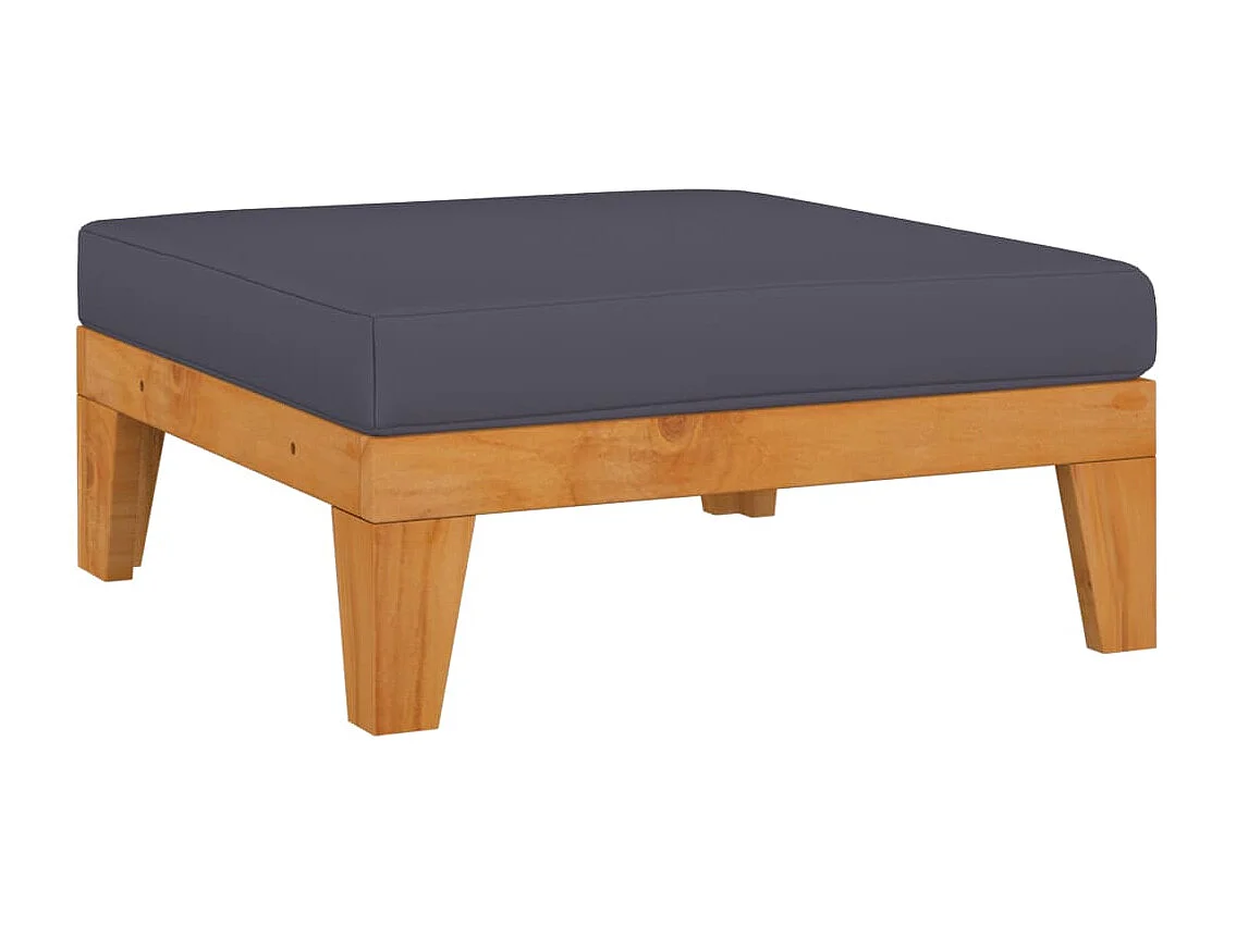 12-tlg. Garten-Lounge-Set mit Kissen Akazie Massivholz