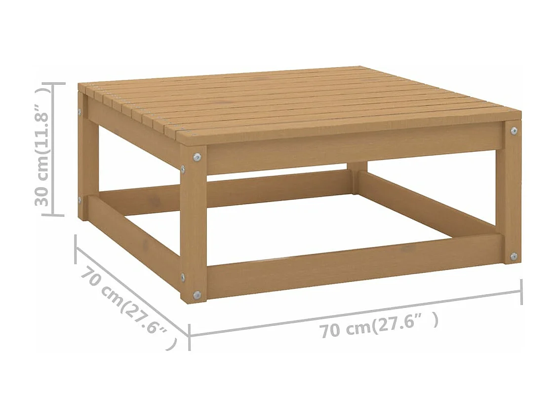 Set Divani da Giardino 6 pz con Cuscini Legno Massello di Pino