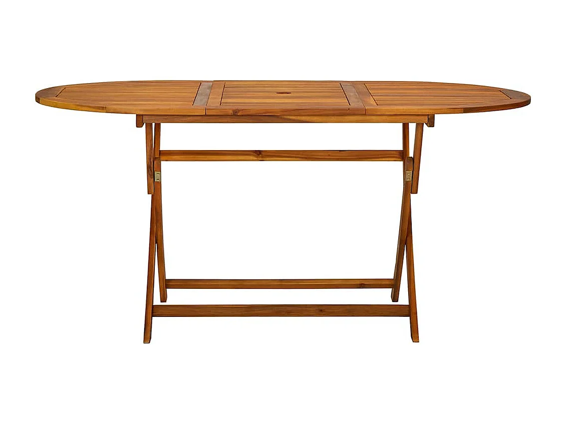 7 pcs conjunto de jantar exterior madeira acácia maciça