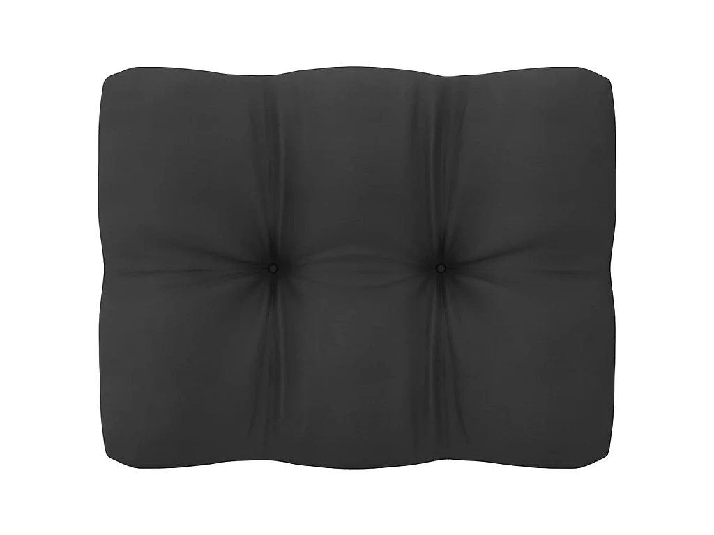 7-delige Loungeset met kussens massief grenenhout wit