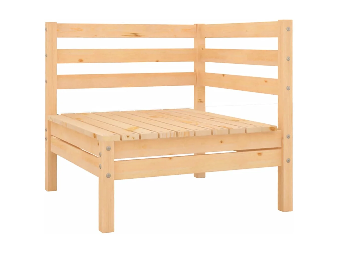 11-tlg. Garten-Lounge-Set Massivholz Kiefer