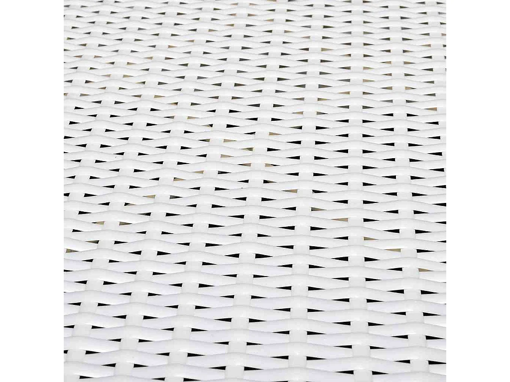 Set Divani da Giardino 8 pz con Cuscini in Polyrattan Bianco