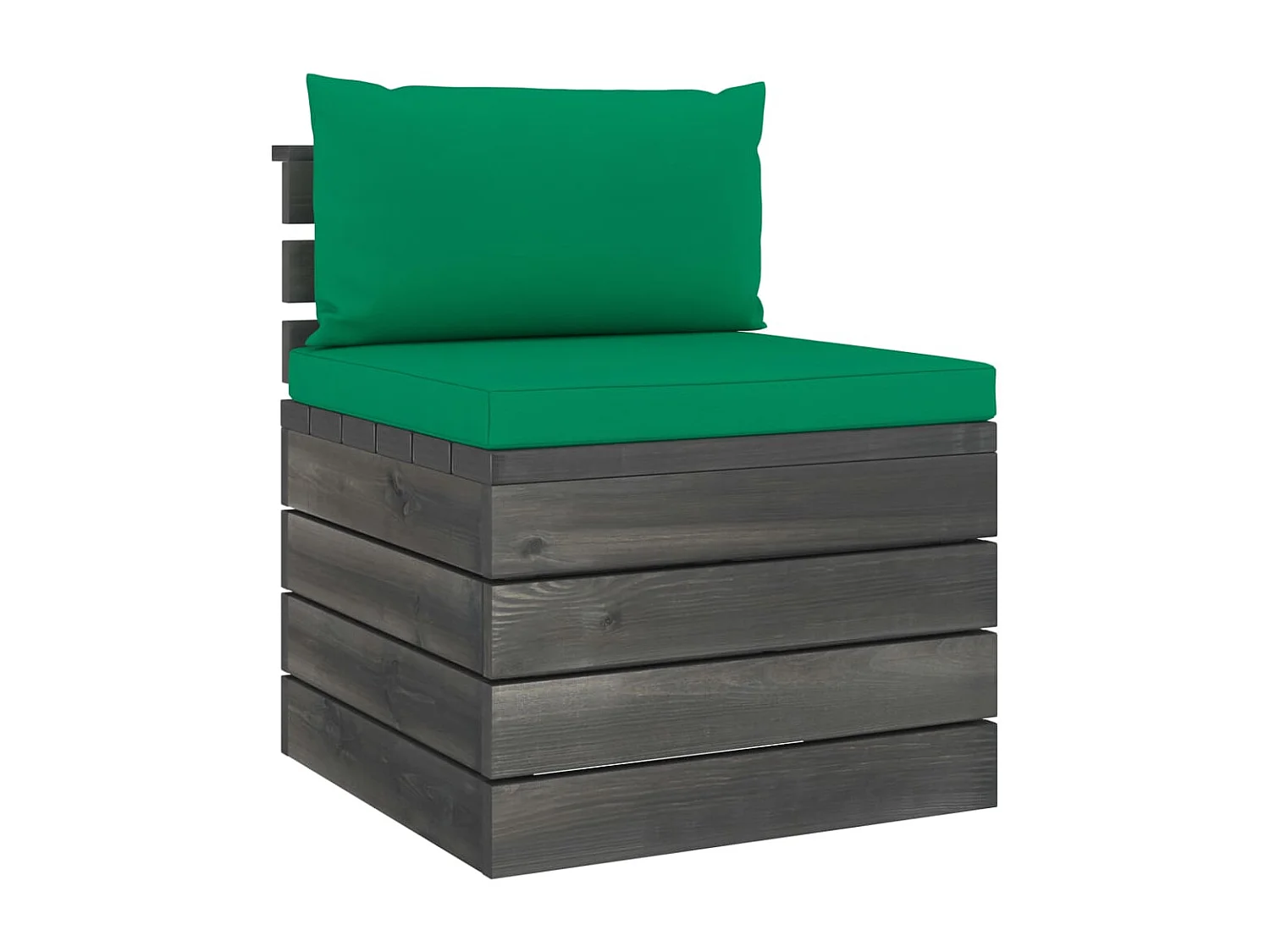 Salon palette de jardin 6 pcs avec coussins Bois de pin massif