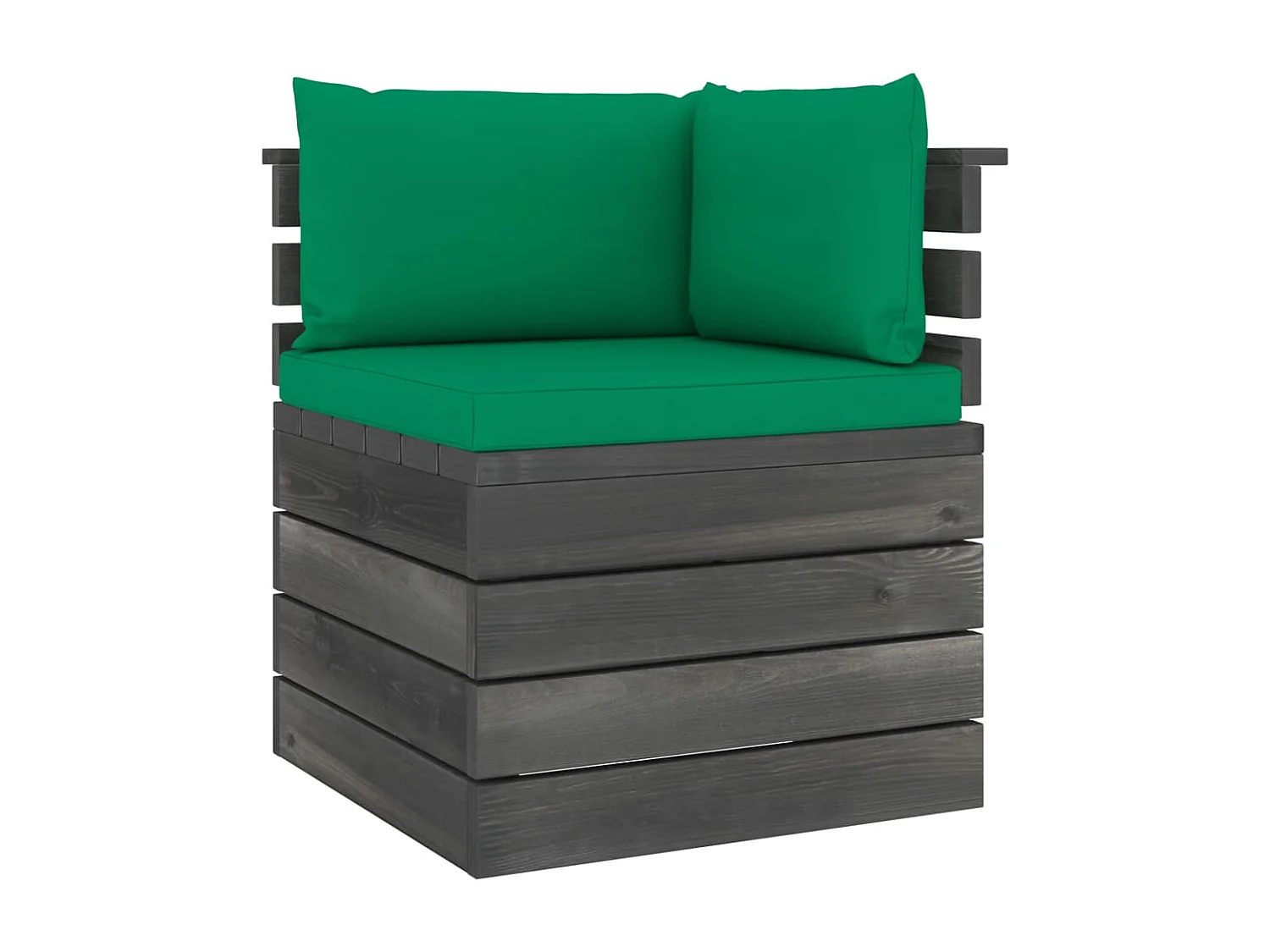 Salon palette de jardin 6 pcs avec coussins Bois de pin massif