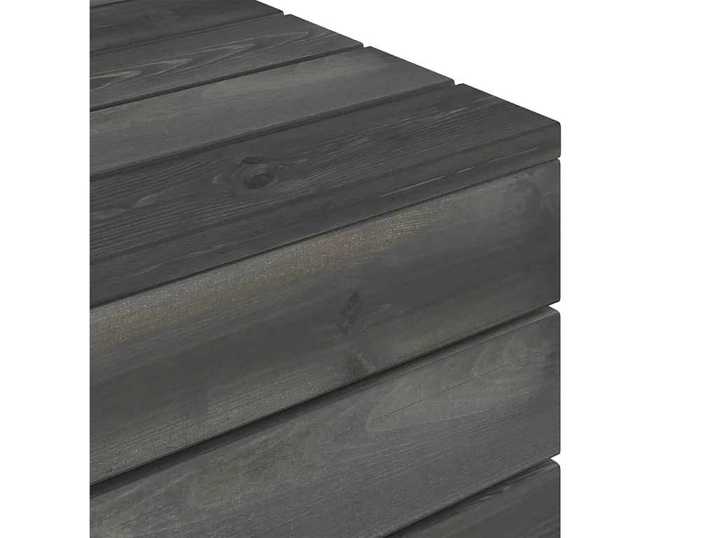 Salon palette de jardin 6 pcs avec coussins Bois de pin massif