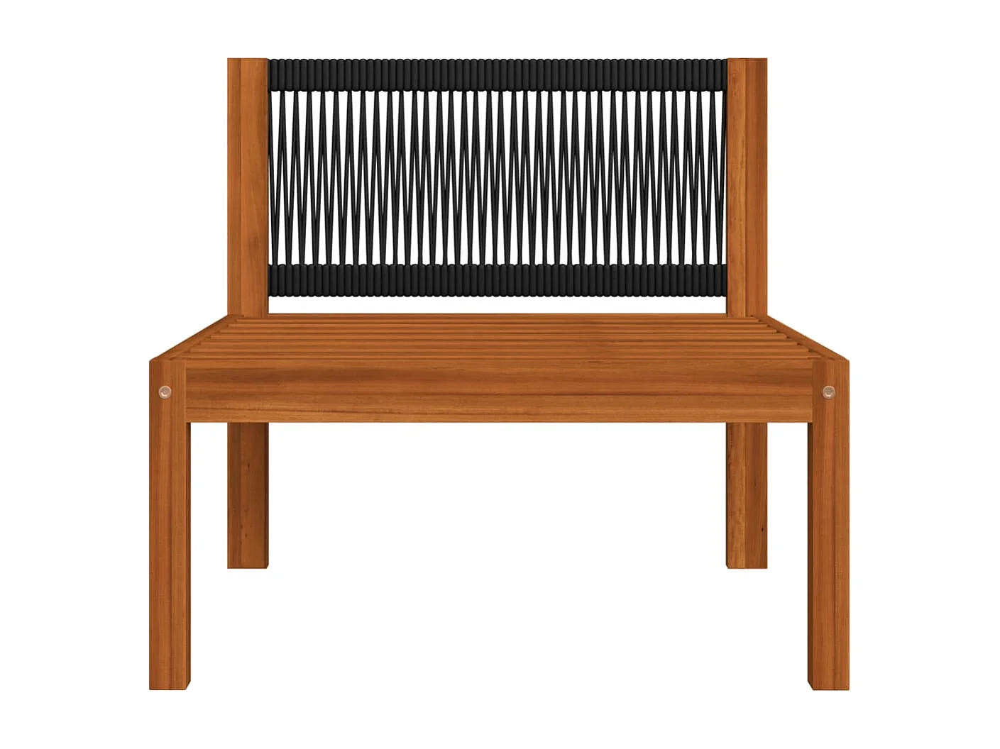 7-tlg. Garten-Lounge-Set mit Kissen Cremefarbenes Holz Akazie & Seil