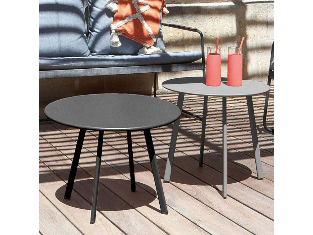 Salon de jardin détente en acier Bali