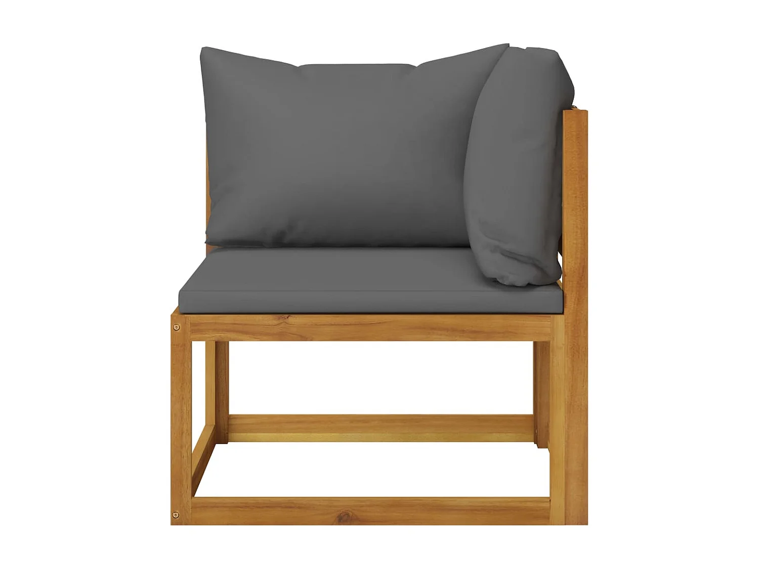 5-tlg. Garten-Lounge-Set mit Auflagen Massivholz Akazie