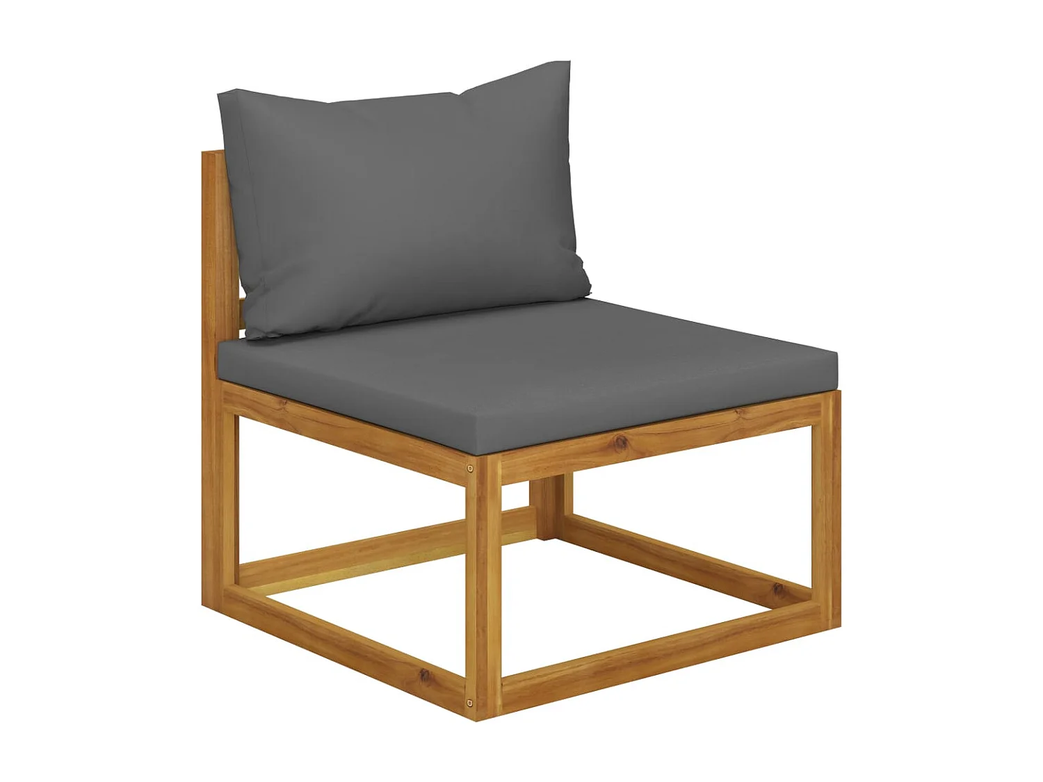 5-tlg. Garten-Lounge-Set mit Auflagen Massivholz Akazie