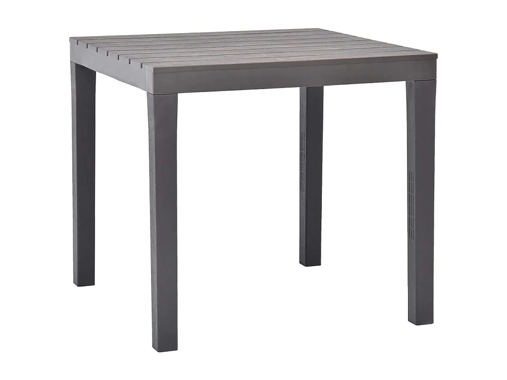 Tuintafel met 2 banken kunststof bruin