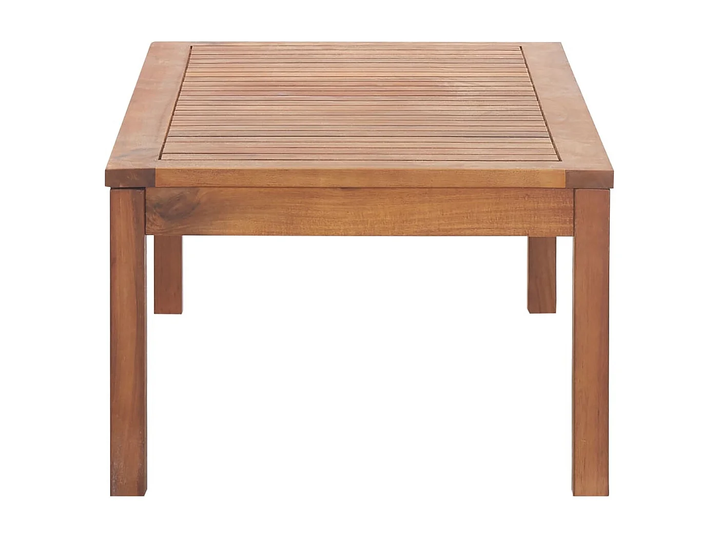 4-tlg. Garten-Lounge-Set mit Auflagen Massivholz Akazie