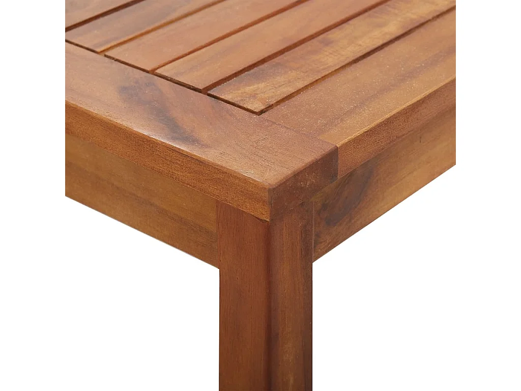 4-tlg. Garten-Lounge-Set mit Auflagen Massivholz Akazie