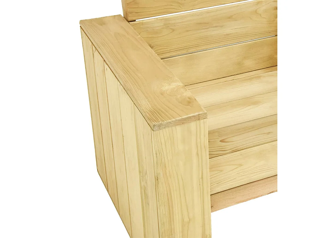 Salon de jardin 4 pcs Bois de pin imprégné