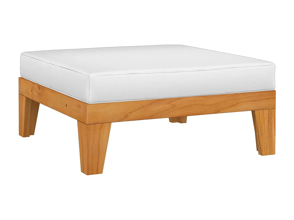 Salon de jardin 6 pcs avec coussins Bois d'acacia solide