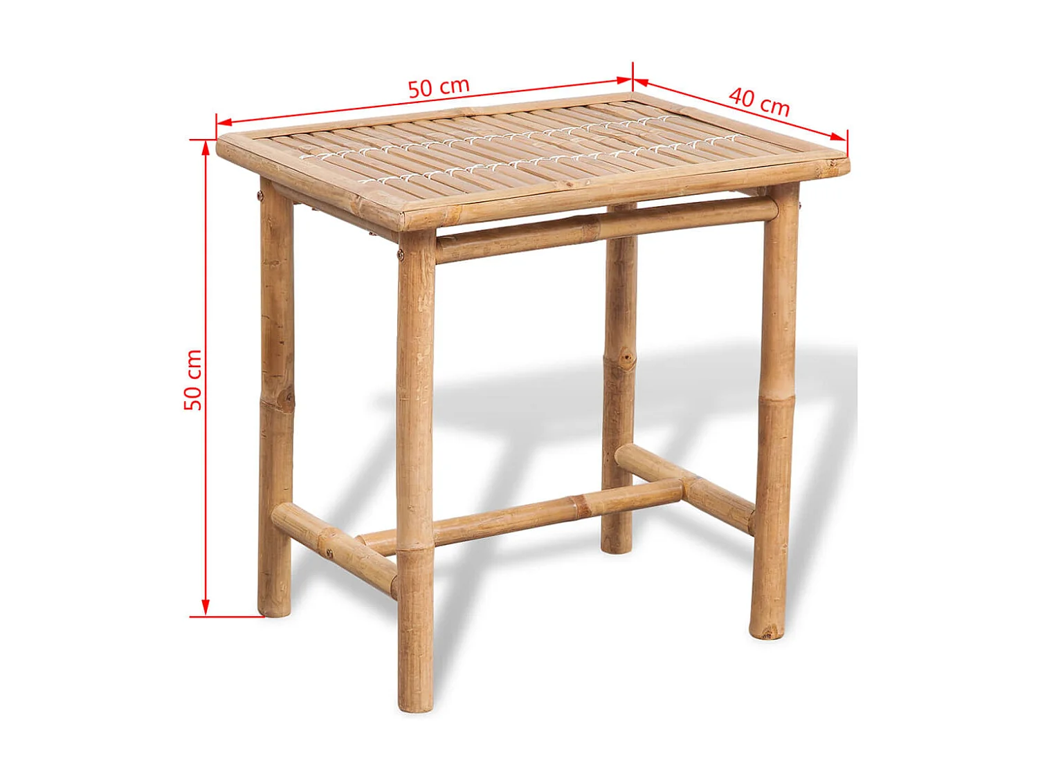 Mobilier de bistro 3 pcs avec coussins Bambou