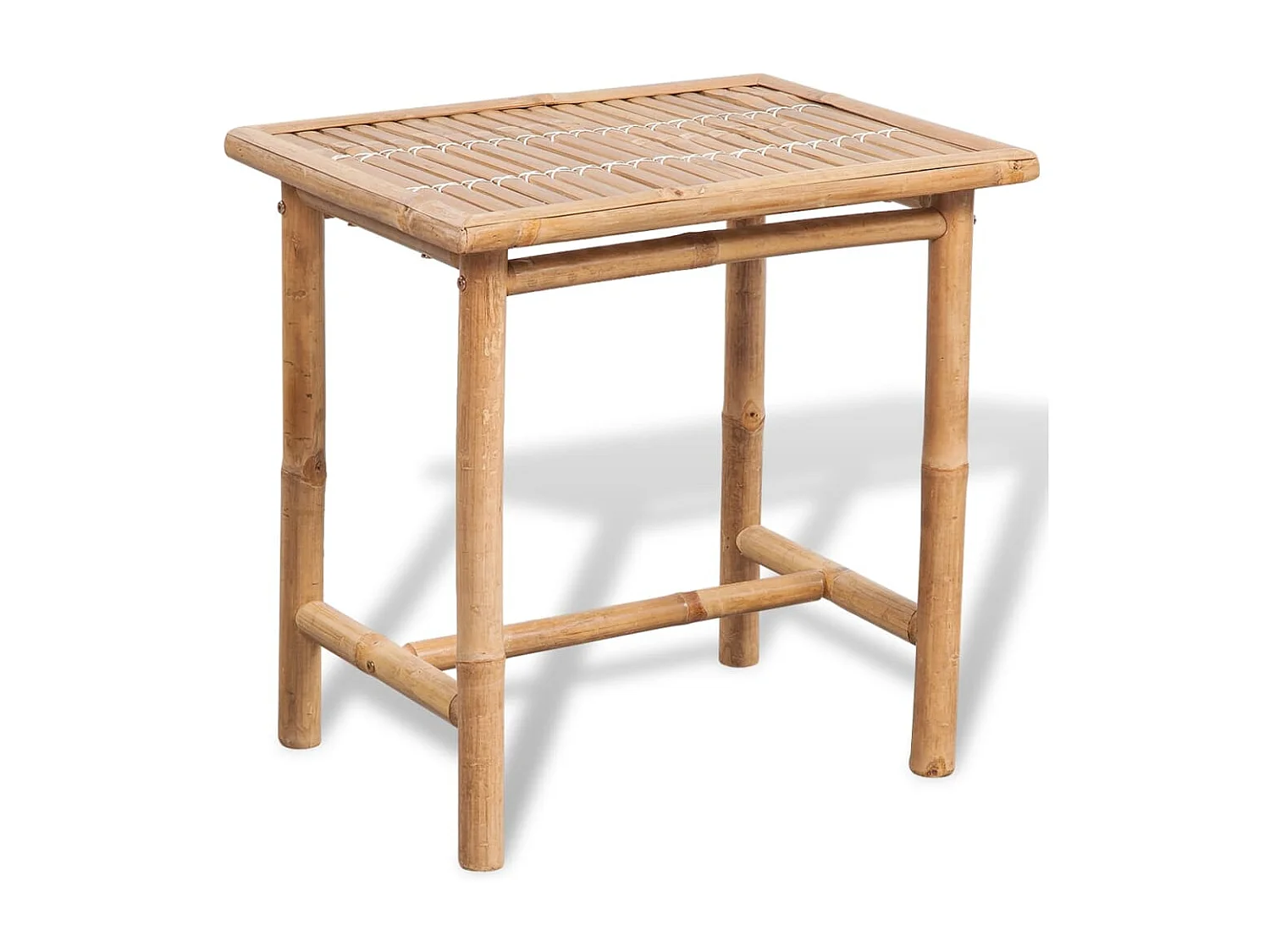 Mobilier de bistro 3 pcs avec coussins Bambou