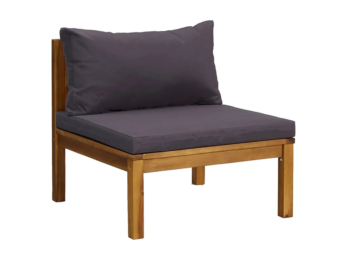 Set Divani da Giardino 4 pz con Cuscini in Massello di Acacia