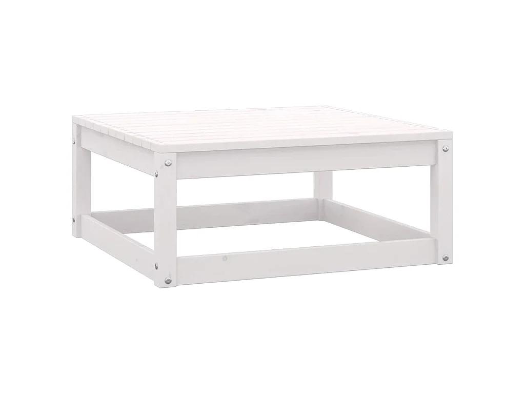 8-delige Loungeset met kussens massief grenenhout wit