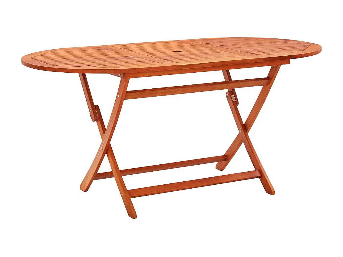 Mobilier à dîner d'extérieur pliable 7 pcs Bois d'eucalyptus