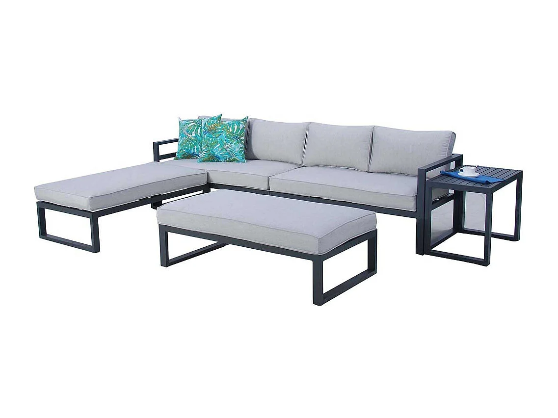 Salon de jardin en aluminium 8 personnes Waigeo