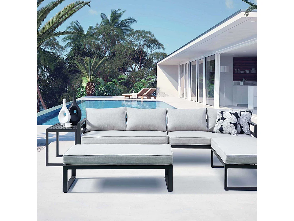 Salon de jardin en aluminium 8 personnes Waigeo