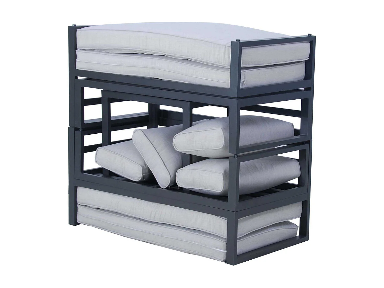 Salon de jardin en aluminium 8 personnes Waigeo