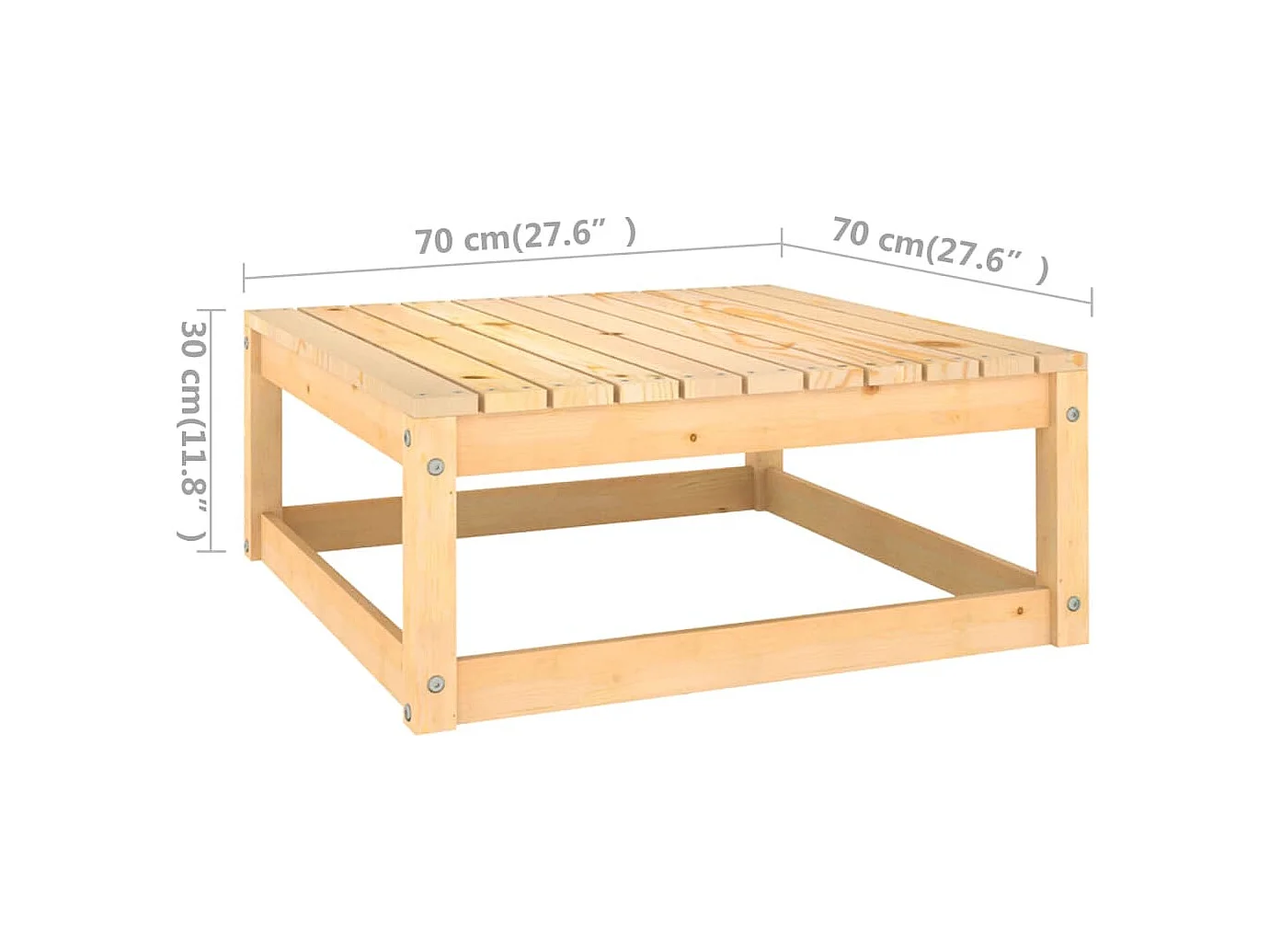 Salon de jardin 12 pcs avec coussins anthracite Pin massif