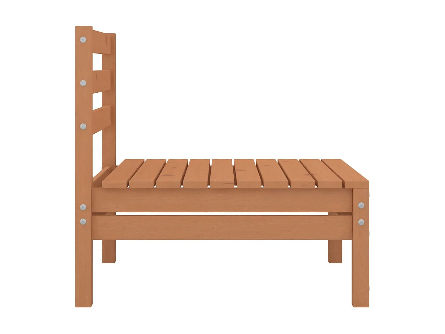 Salon de jardin 4 pcs Bois de pin massif Marron miel