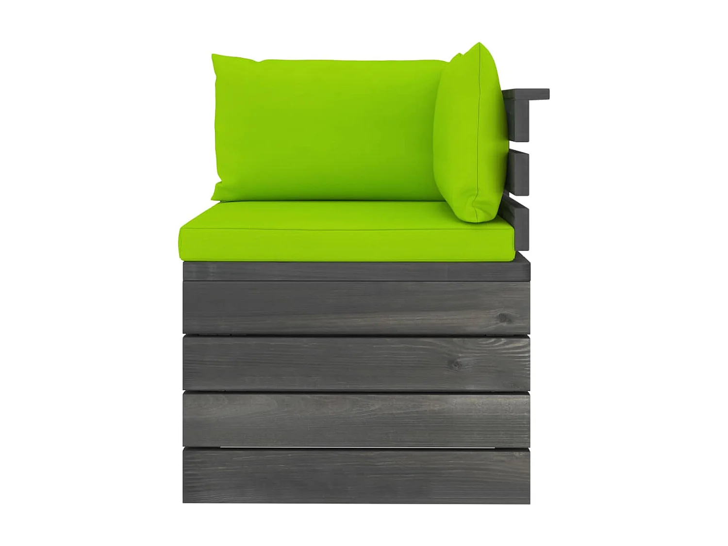 Salon palette de jardin 5 pcs avec coussins Bois de pin massif