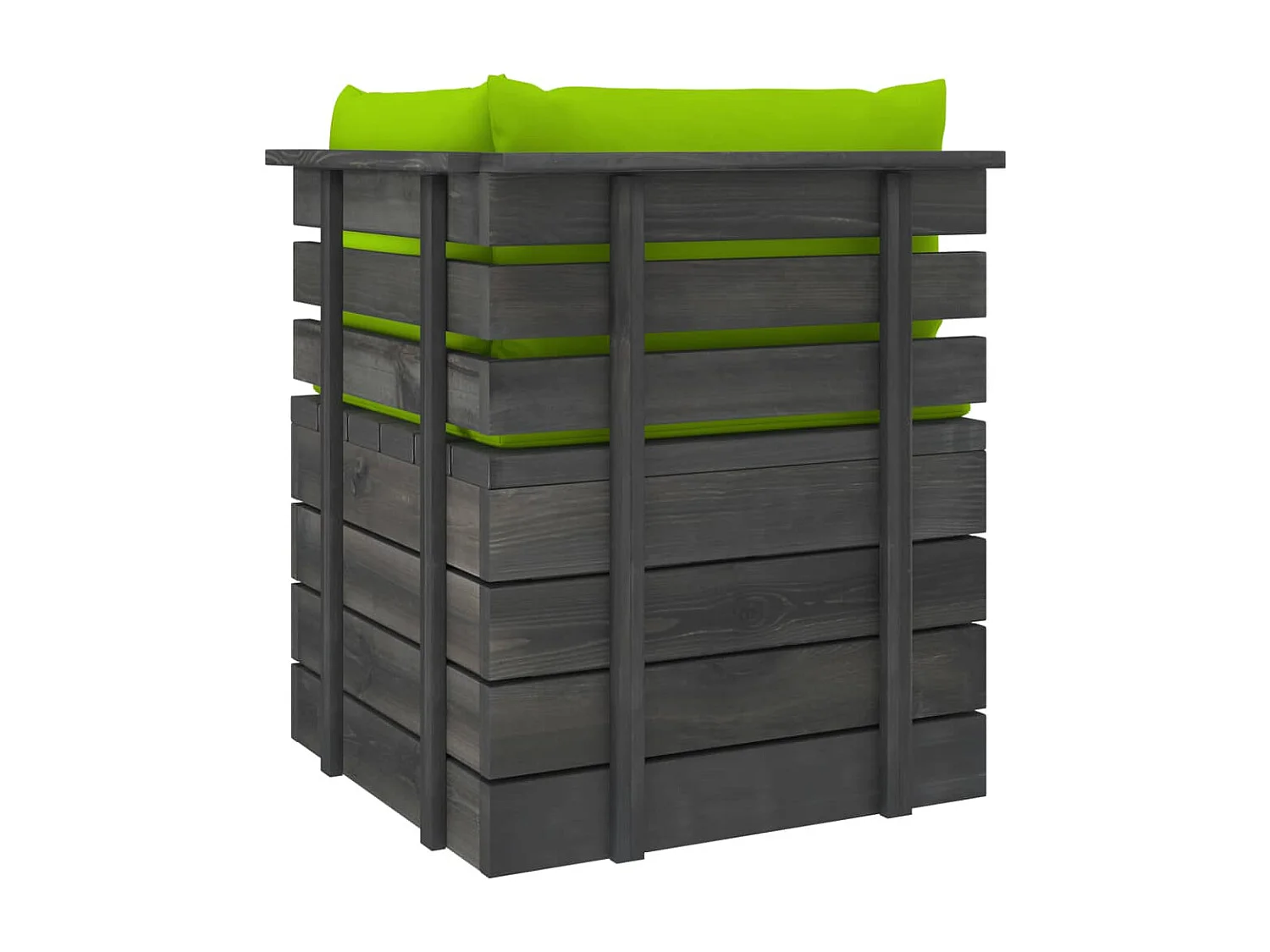 Salon palette de jardin 5 pcs avec coussins Bois de pin massif