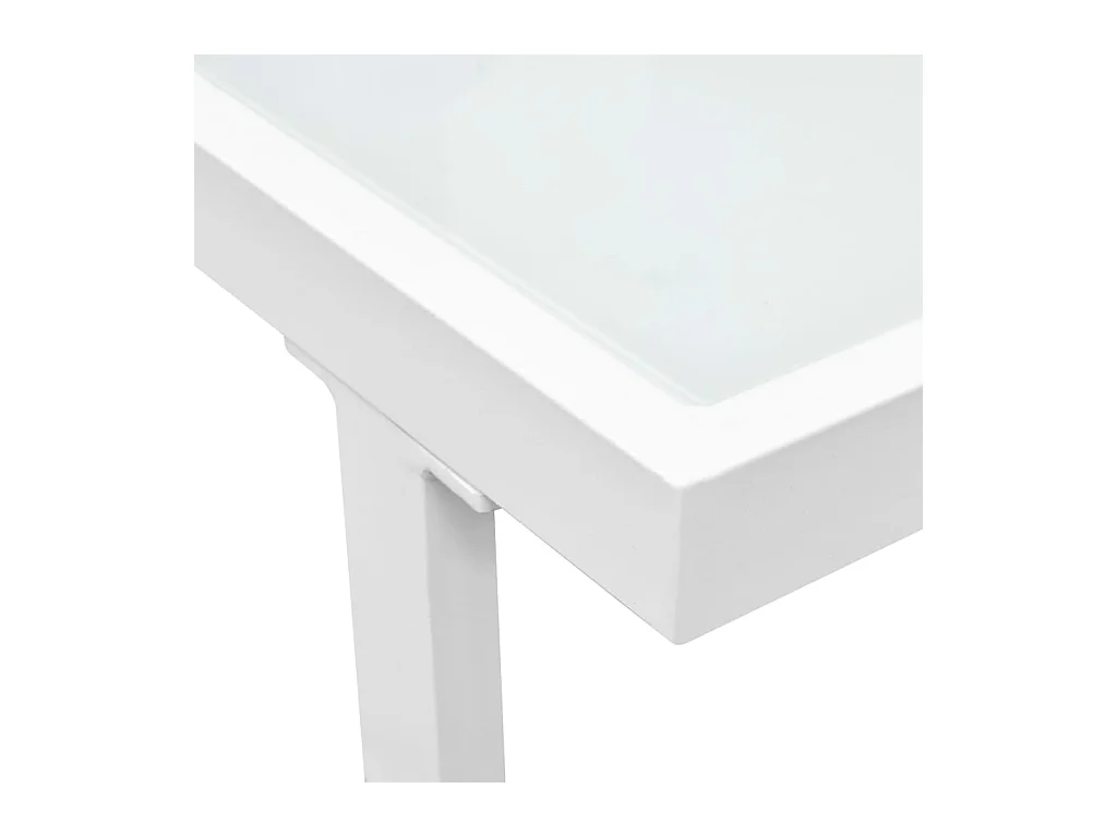 4-delige Loungeset met kussens aluminium zwart